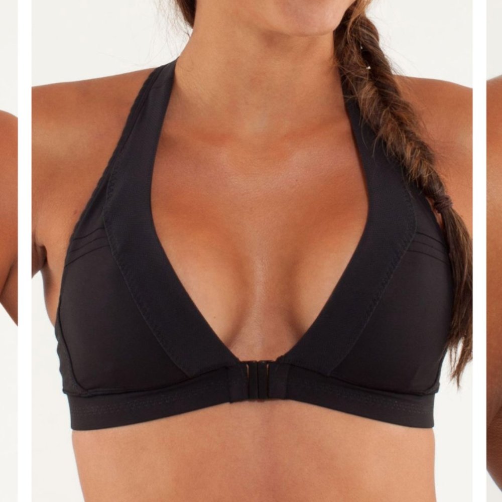 Lululemon BREATH OF FIRE Hot Yoga Bra Black 4